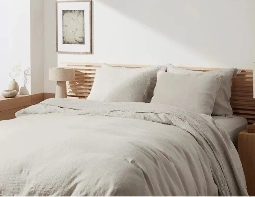 Parachute Linen Duvet Cover (grey) King/cal King NEW $390